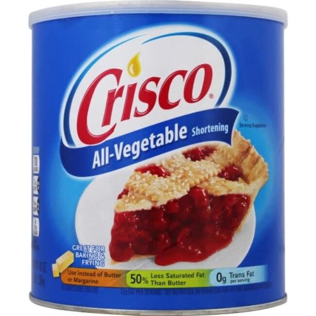 Crisco Shortening All Purpose All Vegetable, 3 lb, 12 ct