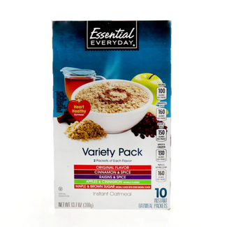 Essential Everyday Essential Everyday Instant Oatmeal Variety Pack, 13.7 oz, 12 ct