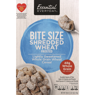 Essential Everyday EED Bite Size Frosted Shredded Wheat, 18 oz, 16 ct