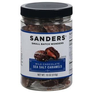 Sanders Sanders Milk Chocolate Sea Salt Caramels, 18 oz