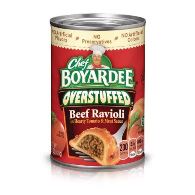 Chef Boyardee Ravioli Beef Overstuffed 15 oz