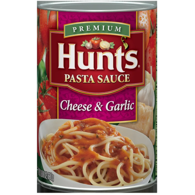 Hunt's Spaghetti Sauce Cheese & Garlic, 24 oz