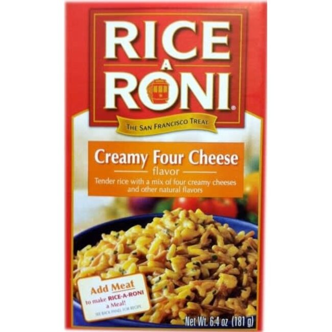Rice A Roni Creamy 4 Cheese, 6.4 oz, 12 ct