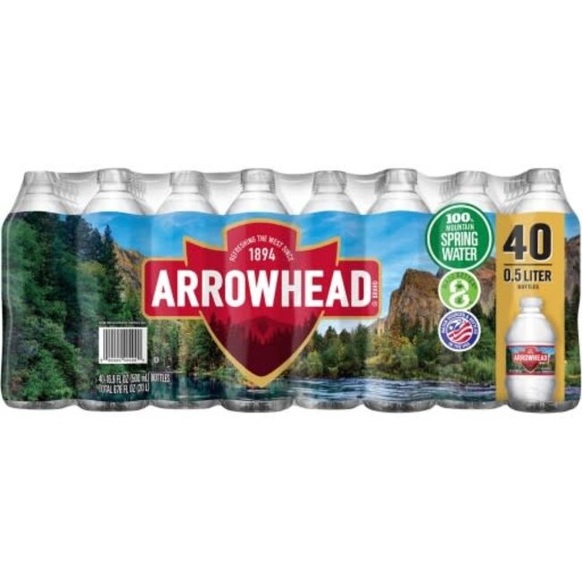 Arrowhead Mountain Spring Water, 16.9 oz, 40 ct