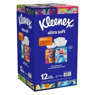 Kleenex Kleenex Ultra Soft Facial Tissue, 85 ct, (Pack of 12)