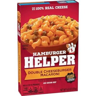 Hamburger Helper Hamburger Helper Double Cheeseburger Macaroni Pasta & Cheese Sauce Mix, 6 oz