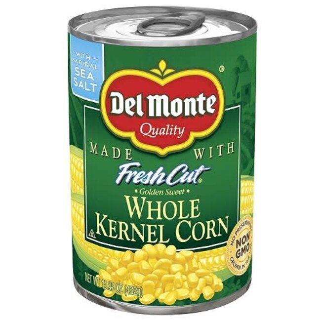 Del Monte Corn Whole Kernel, 15.25 oz, 12 ct