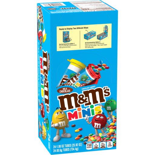 ★全種セット★ M&M's エムアンドエムズ スキャンラジオ m-m-m-ms-minis-tube-108-oz-24-