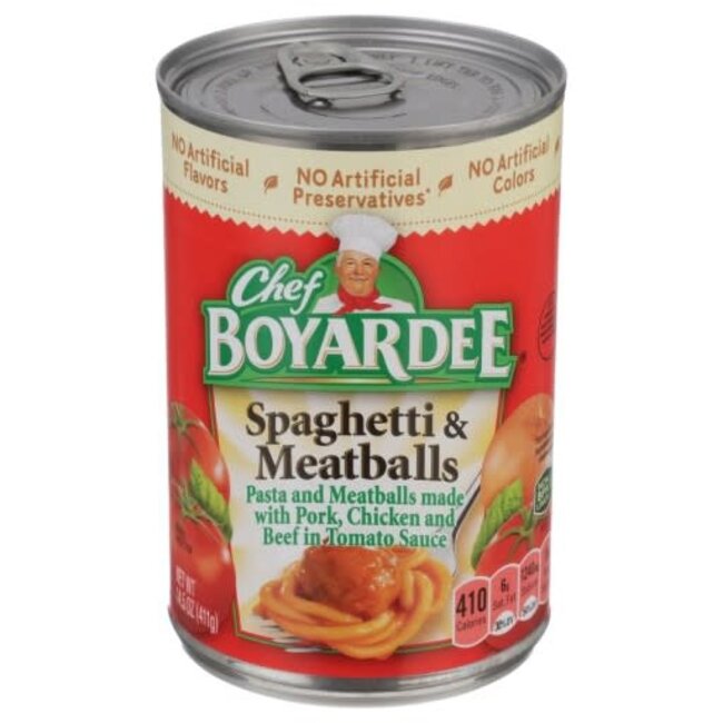 Chef Boyardee Spaghetti & Meatballs, 14.5 oz