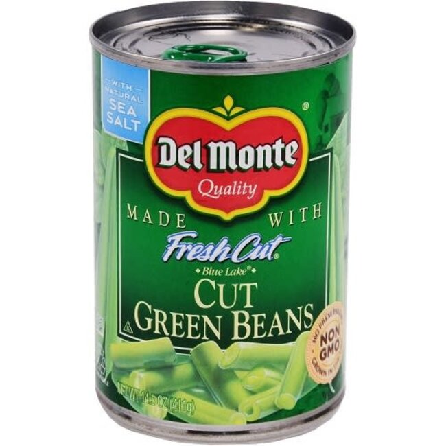 Del Monte Green Beans Cut, 14.5 oz, 12 ct