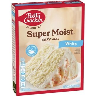 Betty Crocker Betty Crocker Cake Mix Super Moist White, 14.25 oz, 12 ct