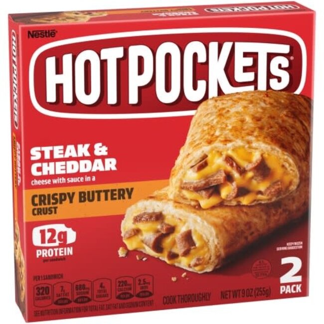 Hot Pockets Steak & Cheddar, 9 oz, 8 ct