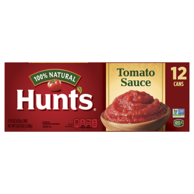 Hunt's Tomato Sauce, 15 oz, 12 ct