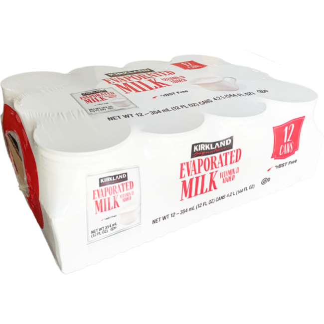 Kirkland Signature Evaporated Milk, 12 oz, 12 ct