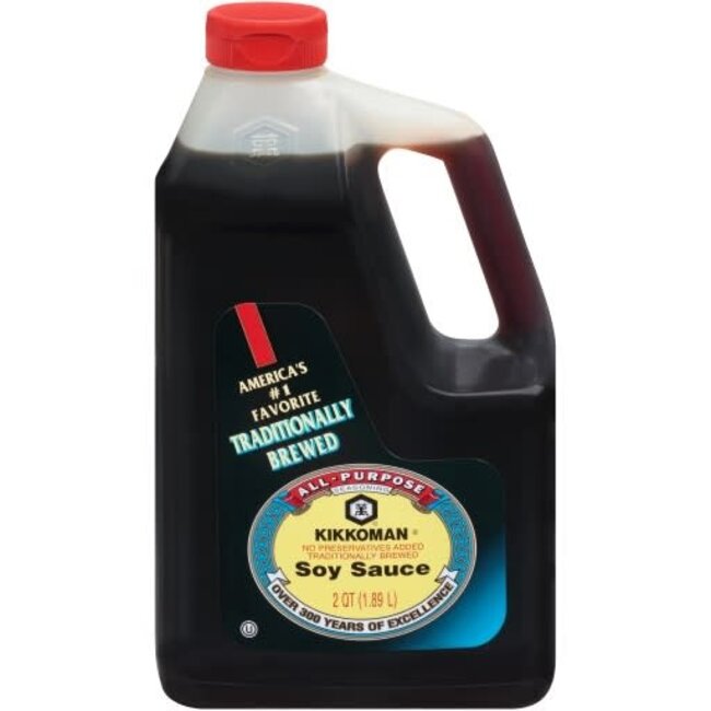 Kikkoman Soy Sauce, 64 oz, 6 ct