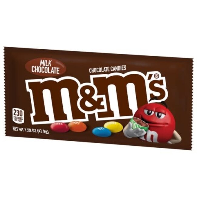 M&M's Milk Chocolate Candy, 1.69 oz, 4 ct
