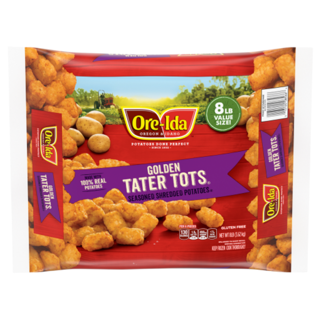 Ore-Ida Golden Tater Tots, 8 lbs