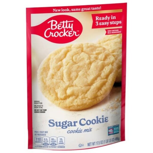 Betty Crocker Cookie Mix Sugar, 17.5 oz, 12 ct