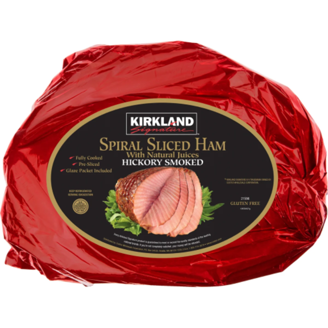 Kirkland Signature Spiral Sliced Ham Hickory Smoked, 9 lb