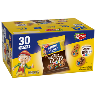 Keebler Keebler Chips Deluxe Bite-sized Cookies with Milk Chocolate M&Ms, 1.6 oz, 30 ct