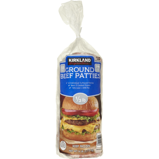 Kirkland Signature Kirkland Signature Ground Beef Patties 75% Lean 1/3 lb Patty, 18 ct