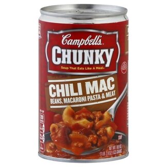 Campbell's Campbell's Chunky Chili Mac Soup, 18.8 oz, 12 ct