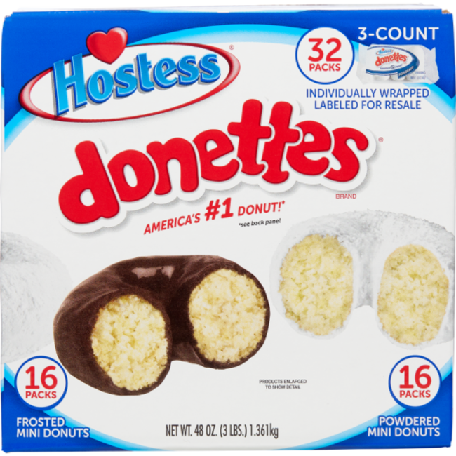 Hostess Donettes Variety Pack, 32 ct