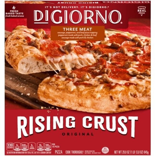 Digiorno Pizza 3-Meat Rising Crust, 27.1 oz