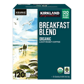 Kirkland Signature Kirkland Signature Organic Breakfast Blend Coffee Light Roast K-Cup Pods, 120 ct