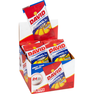 David David Sunflower In-Shell Seeds Original, 1.75 oz, 24 ct