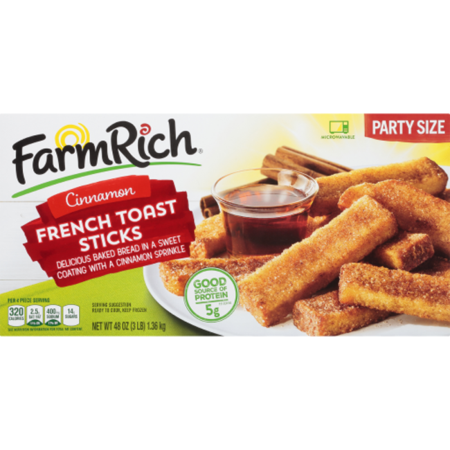 Farm Rich French Toast Sticks Cinnamon, 48 oz