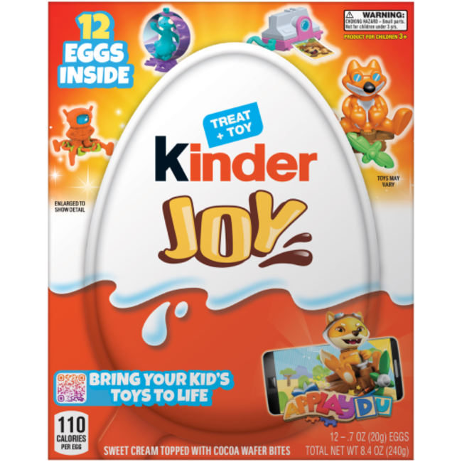 Kinder Joy Treat, 0.7 oz, 12 ct