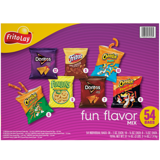 Frito-Lay Frito-Lay Fun Flavor Mix Variety Pack, 54 ct