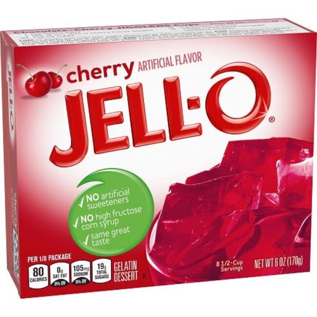 Jell-O Cherry Gelatin, 6 oz