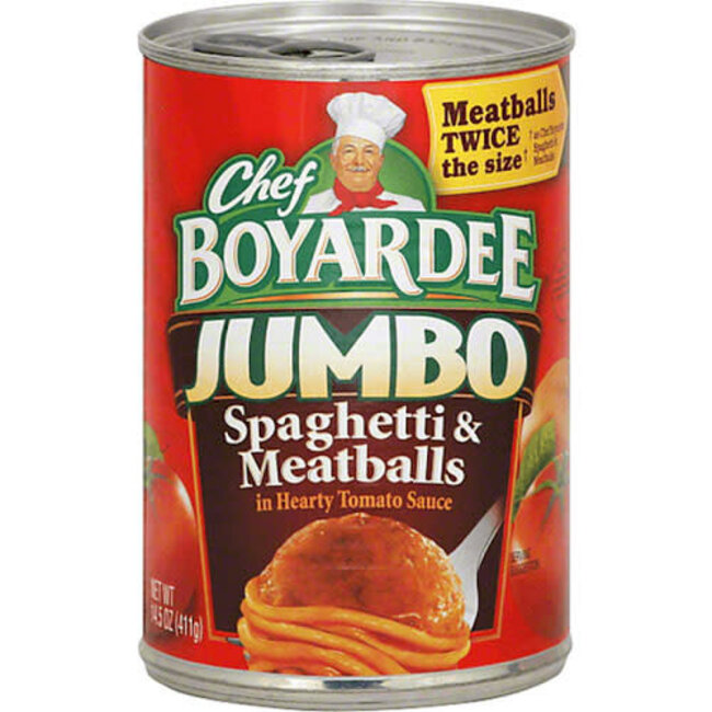 Chef Boyardee Jumbo Spaghetti & Meatballs,14.5 oz