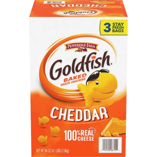 Goldfish Baked Snack Crackers Cheddar, 66 oz
