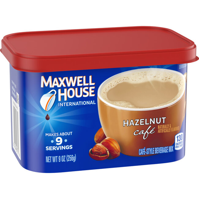 Maxwell House Cafe Beverage Mix Hazelnut, 9 oz