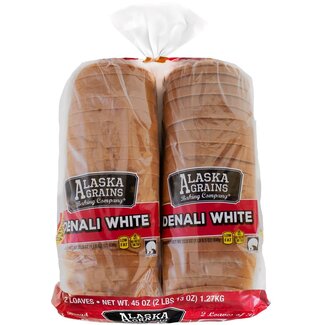 Alaska Grains Alaska Grains Baking Company Denali White Bread, 22.5 oz, 2 ct