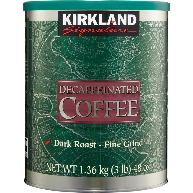 Kirkland Signature Decaf Ground Coffee Dark Roast, 3 lb