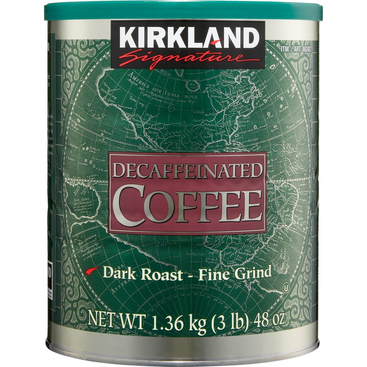 Kirkland Signature Kirkland Signature Decaf Ground Coffee Dark Roast, 3