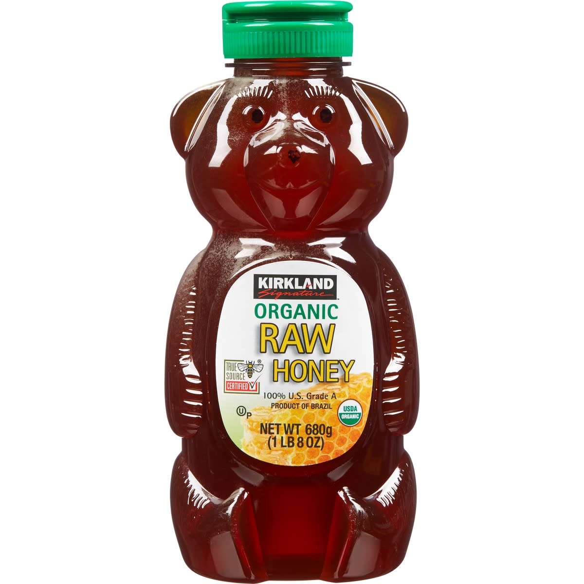 Kirkland Signature Organic Raw Honey Bear, 24 oz - Span Elite