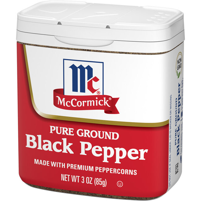 McCormick Pure Ground Black Pepper, 3 oz