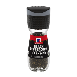 Mccormick McCormick Black Peppercorn with Grinder, 1 oz