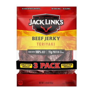 Jack Link's Jack Link's Beef Jerky Teriyaki, 3.25 oz, 3 ct