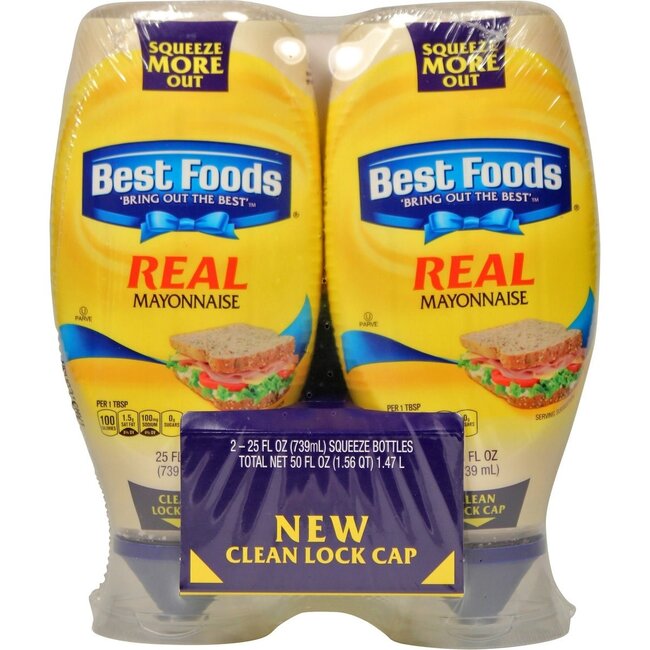 Best Foods Real Mayonnaise, 25 oz, 2 ct