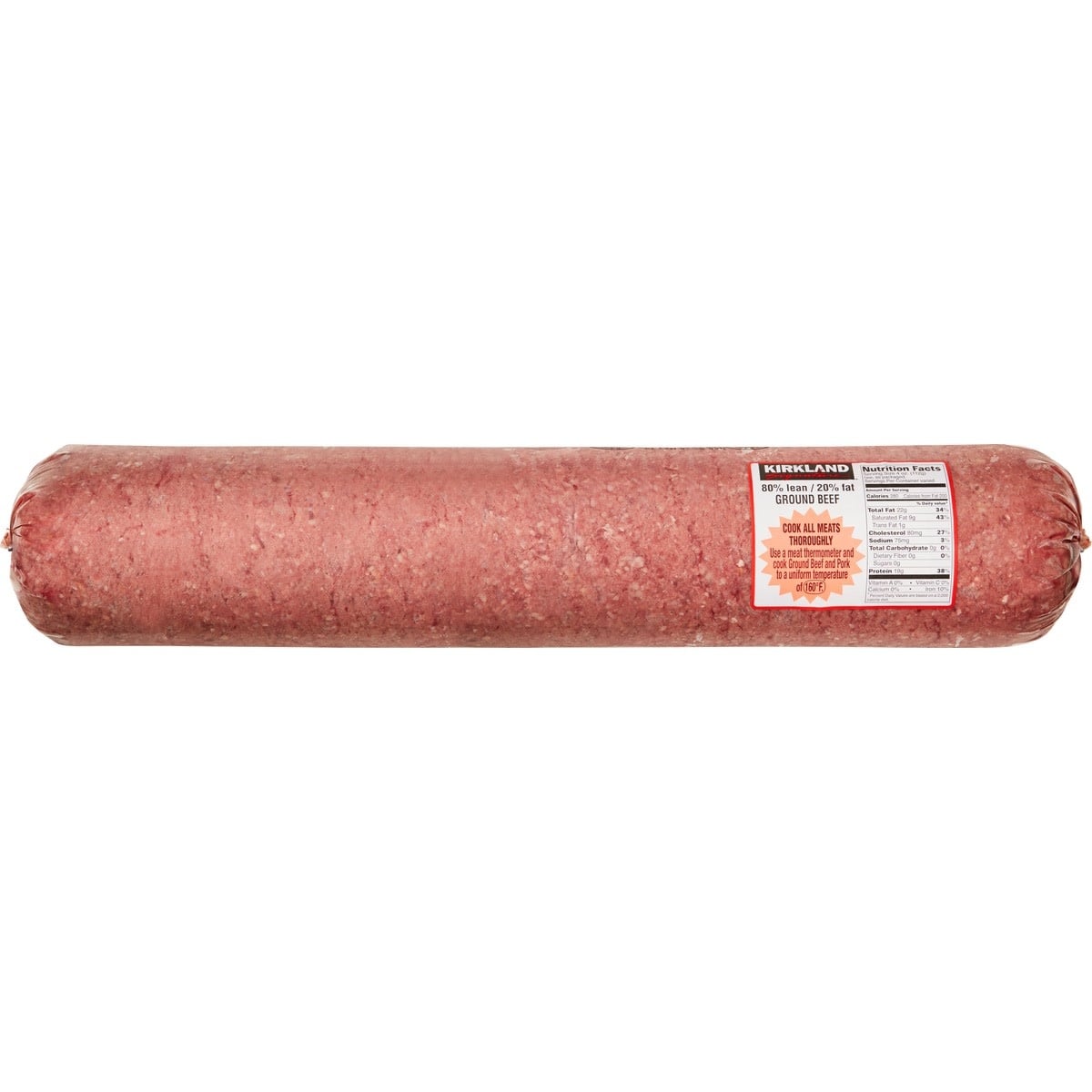 Kirkland Signature Kirkland Signature Ground Beef 80% Lean, 10 lb ...