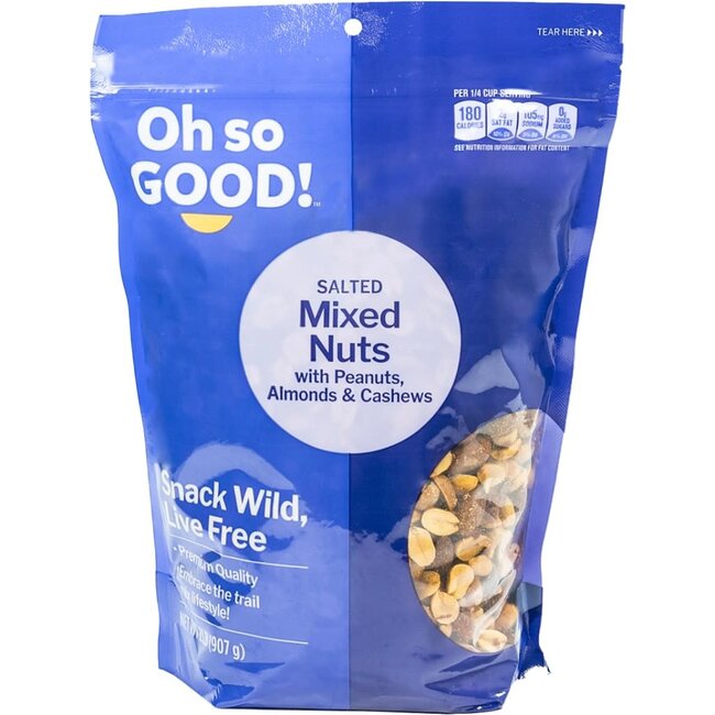 Oh So Good! Mixed Nuts With Peanuts, 32 oz