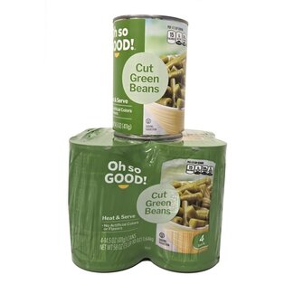 Oh So Good! Oh So Good! Cut Green Beans, 14.5 oz, 4 ct, (Pack of 6)