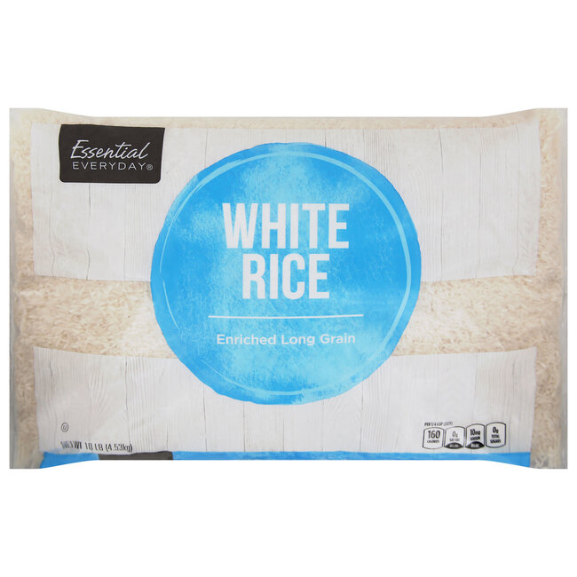 EED White Long Grain Rice, 10 lb, 4 ct