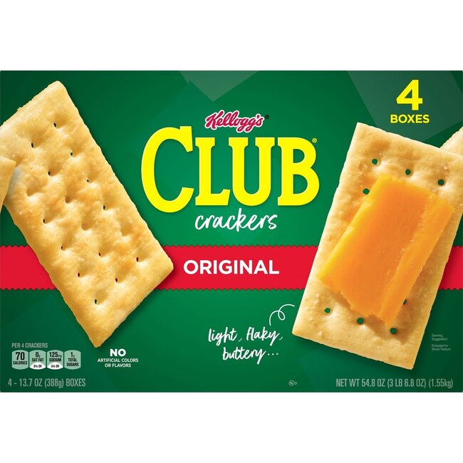 Kellogg's Club Crackers Original, 13.7 oz, 4 ct